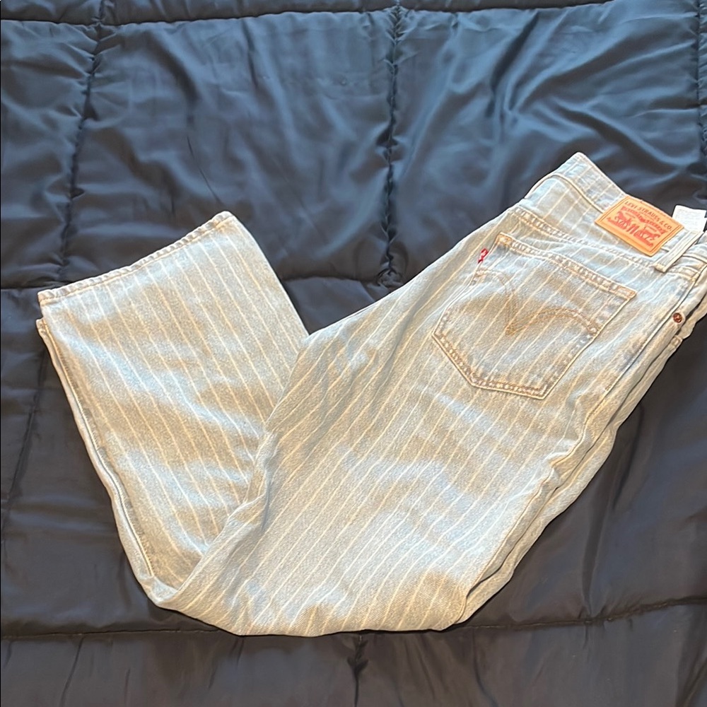 Levi's Light Blue Pinstripe Jeans